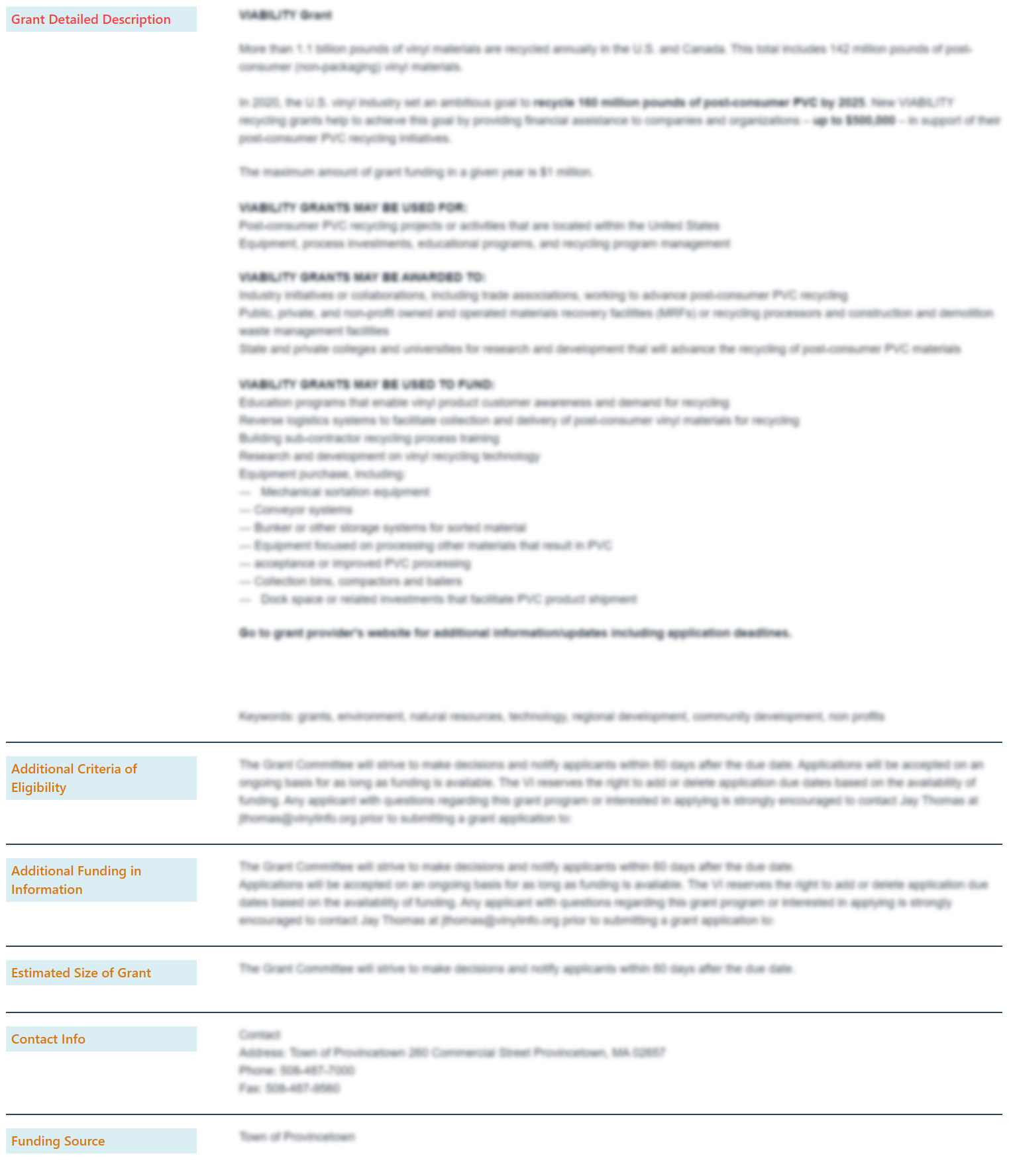 Grant Portal - Grant to Support Sustainable Economic Opportunities for Communities  in Missouri (USA) 72378